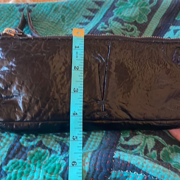 NWOT Black Patent Leather 49 Square Miles clutch - Picture 7 of 7